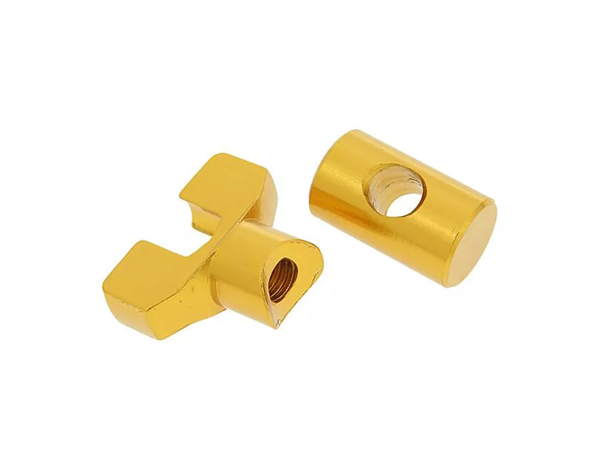 Set di regolatori del cavo del freno -101 OCTANE- M6 alluminio oro - universale