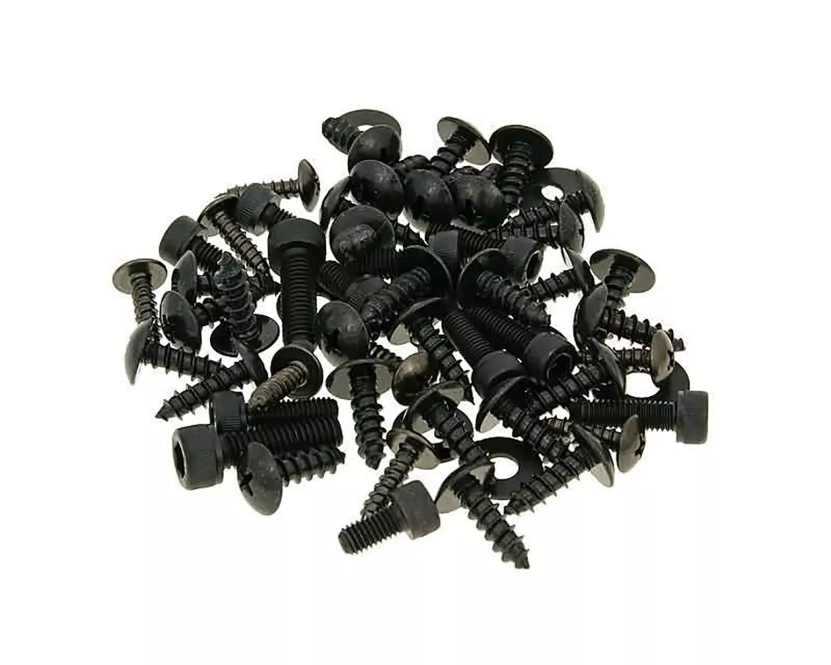 fairing screw set black -101 OCTANE- for Yamaha Aerox, MBK Nitro