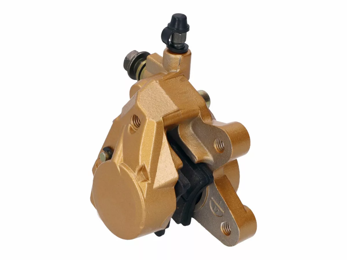 Brake caliper -101 OCTANE- for Yamaha Aerox, Neos, MBK Nitro, Booster, Ovetto, Gilera Runner, Stalker, Ice, Piaggio NRG, TPH 50 - gold - front