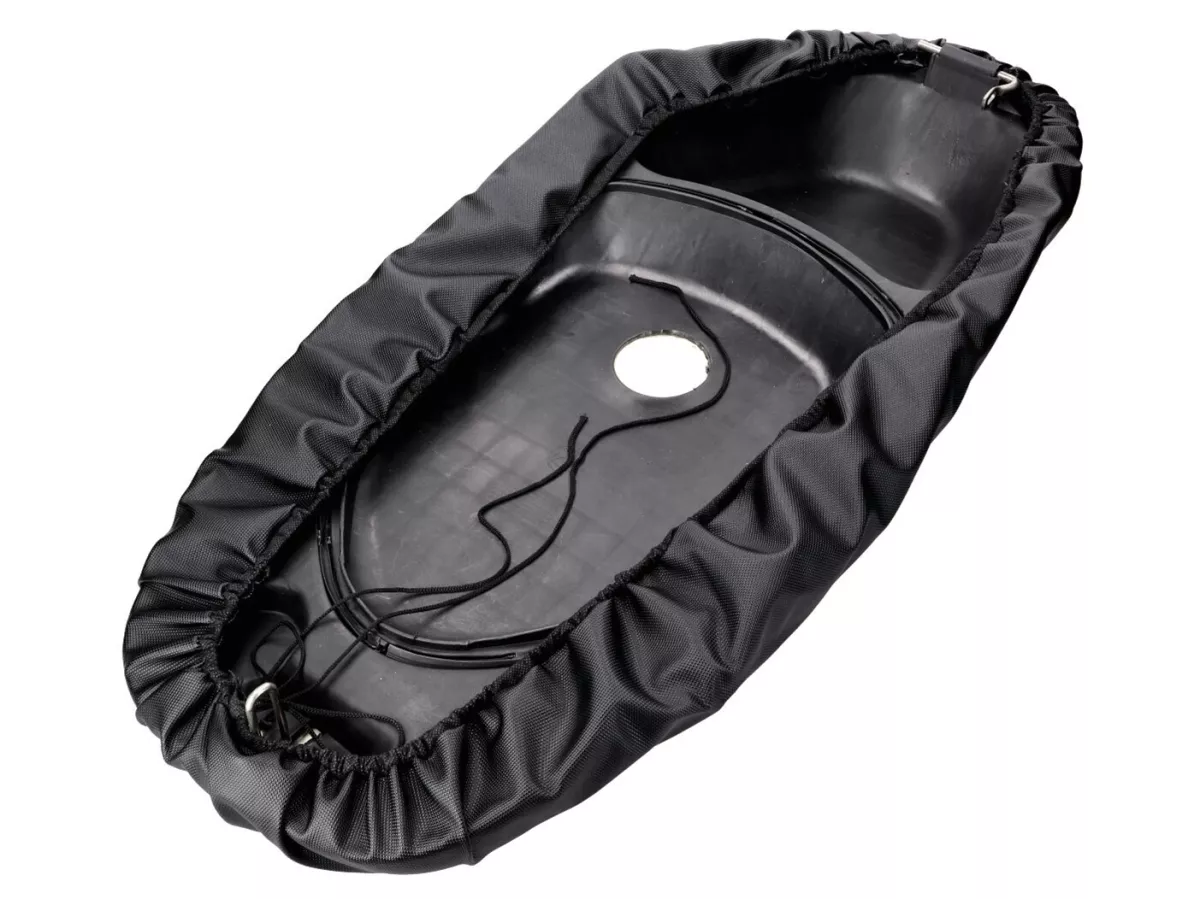 Coprisella / coprisedile XL rimovibile -101 OCTANE- nero per scooter