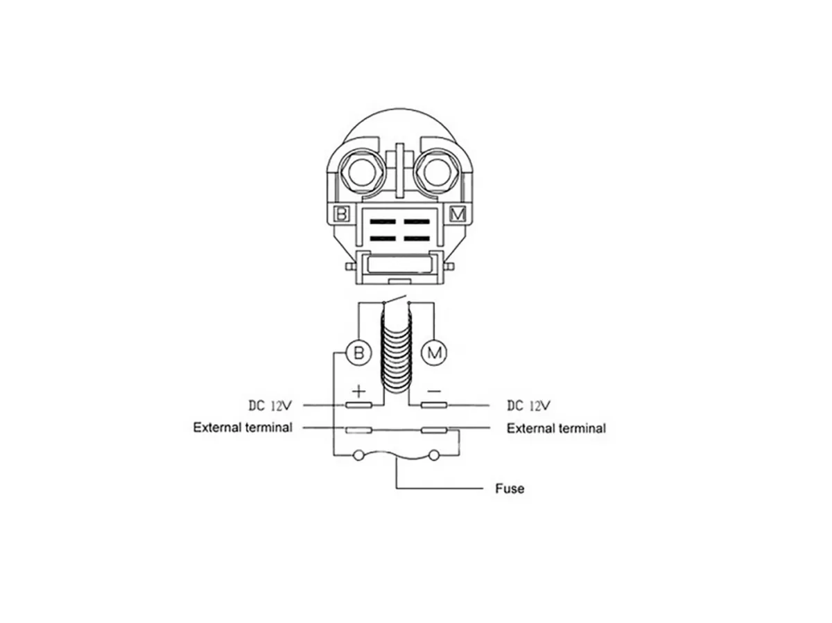 Starter solenoid -101 OCTANE- 12V/150A for Honda, Kawasaki, Piaggio, Yamaha/MBK