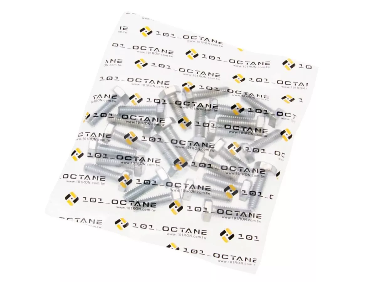 Schrauben 6-kant -101 OCTANE- DIN933 M8x25 Vollgewinde verzinkt (25 Stück)