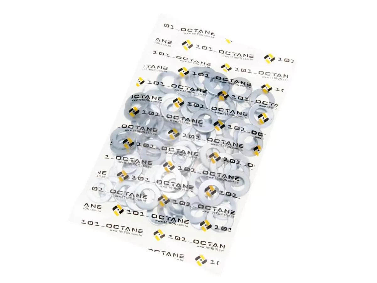 Unterlegscheiben DIN125 -101 OCTANE- 8,4x16x1,6 für M8 verzinkt (100 Stück)