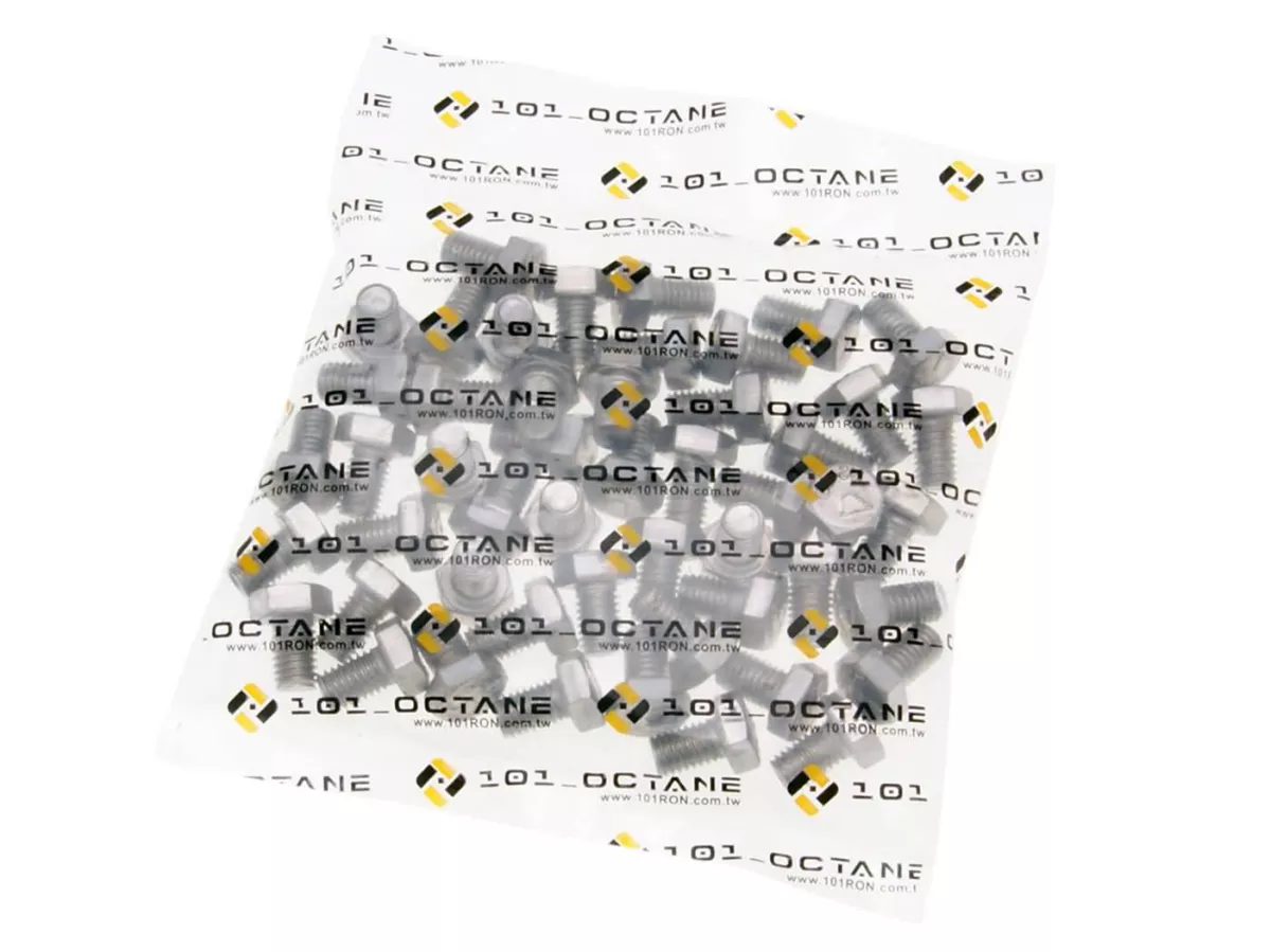 hex cap screws / tap bolts -101 OCTANE- DIN933 M8x12 full thread stainless steel A2 (50 pcs)