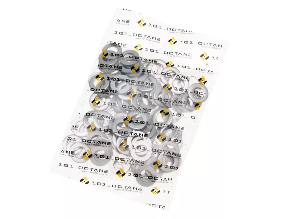 Mesin cuci DIN125 -101 OCTANE- 8.4x16x1.6 untuk baja tahan karat M8 A2 (100 buah)