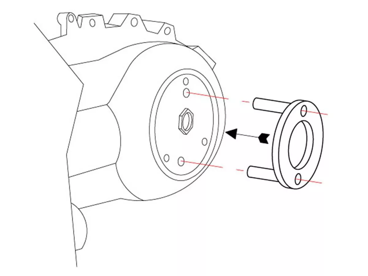 Herramienta de bloqueo de campana de embrague -101 OCTANE- para Piaggio 125-300cc 4T