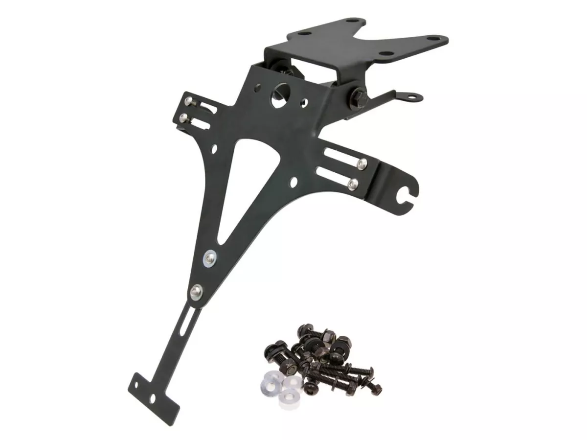 license plate holder -101 OCTANE- w/ indicator mounting brackets universal for motorcycle
