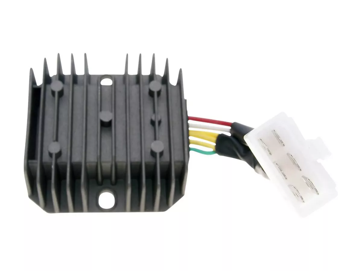 Regulator / penyearah -101 OCTANE- dengan kabel koneksi 6-pin untuk GY6 50-150cc, MuZ Moskito