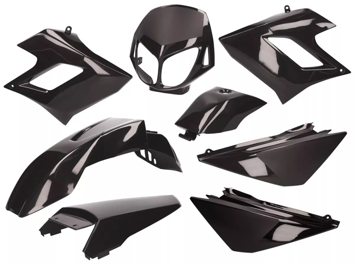 fairing kit black -101 OCTANE- for Derbi Senda DRD Racing -2010