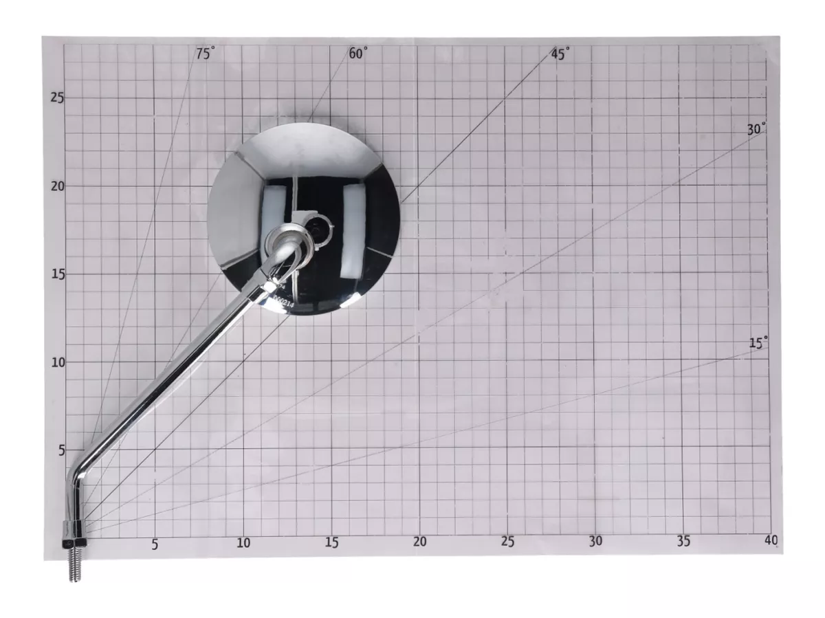 mirror -101 OCTANE- left side M8 thread chrome E-marked for Beeline Memory / universal