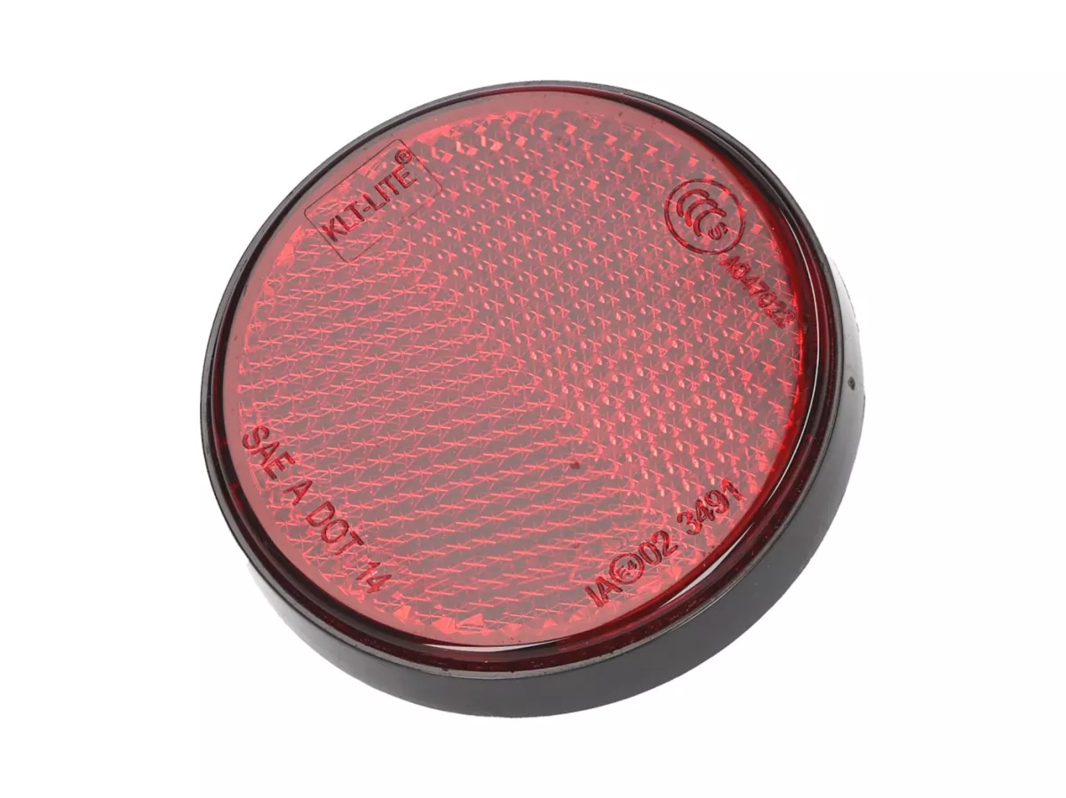 Réflecteur -101 OCTANE- rond 55mm rouge vissable