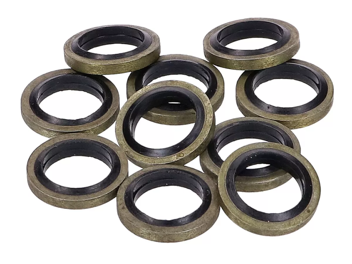 Anillos de estanqueidad de los conductos de freno -101 OCTANO- 10x15x1,5mm - 10 piezas