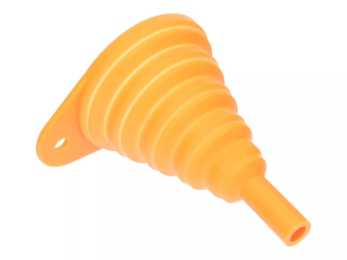 silicone funnel, foldable, orange -101 Octane-