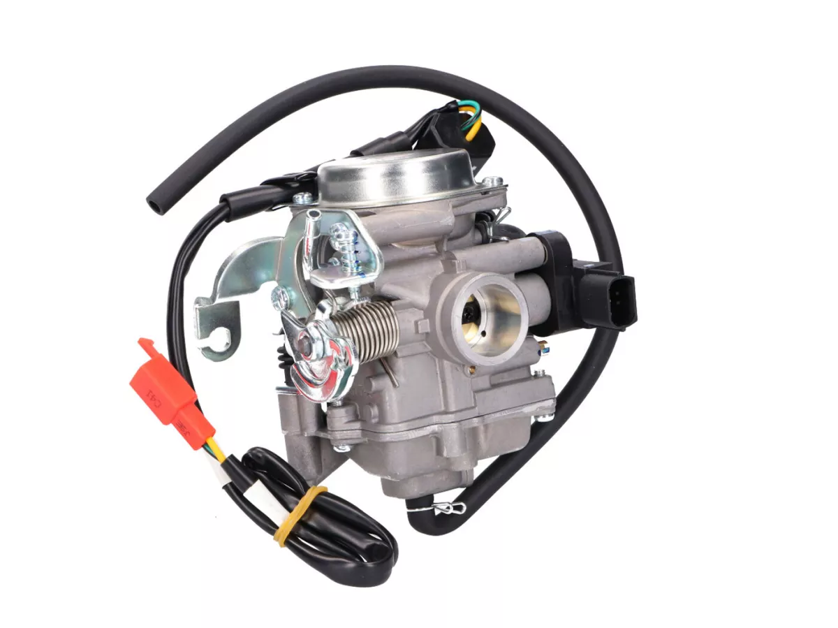 carburetor type SVB18 for 50cc Kymco, SYM, Peugeot, GY6 Euro4