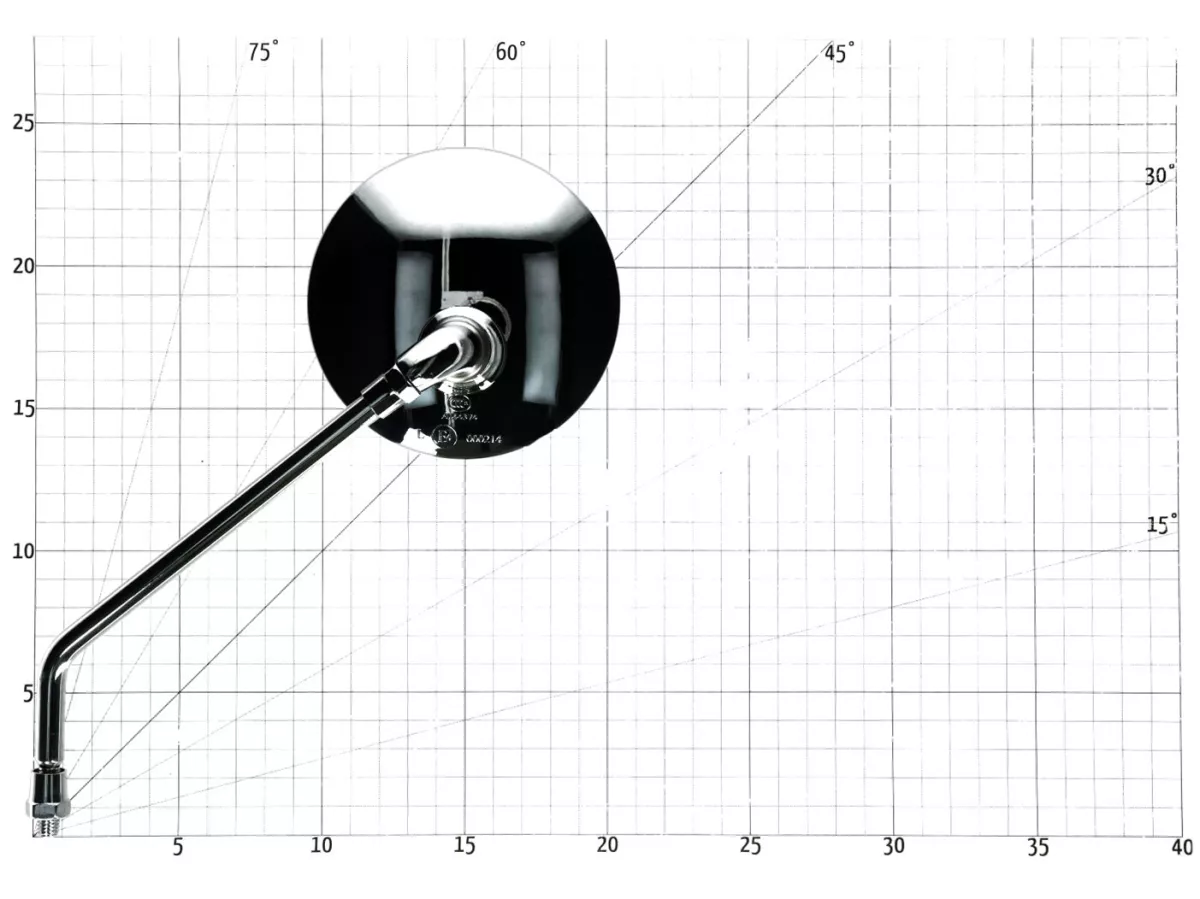 Spegel -101 OCTANE- Sats M8 krom rund