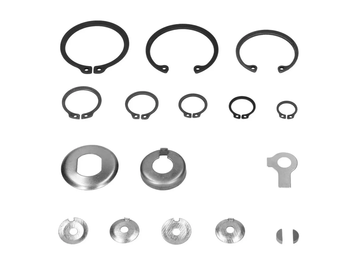 Sicherungsteile Set Motor Keil Lichtmaschine, Sicherungsbleche, Sprengringe -101 OCTANE- für Simson S51, S53, S70, S83, SR50, SR80, KR51/2, M531, M541, M741