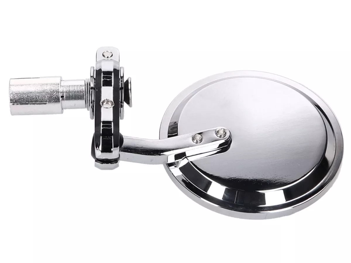handle bar end mirror set CNC -101 OCTANE- chromed round