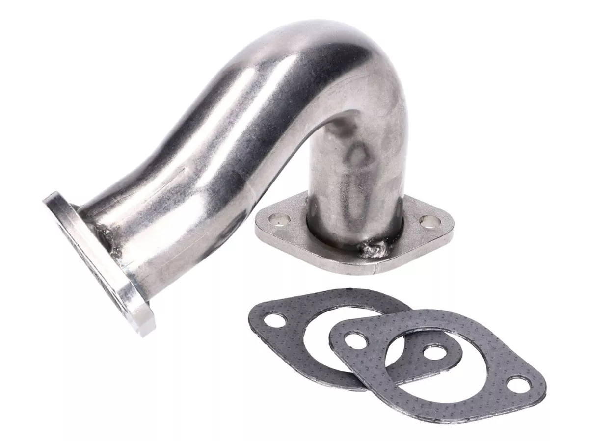 Manifold knalpot -101 OCTANE- tidak dibatasi - untuk Gilera Runner, Piaggio Hexagon, TPH, SKR, Italjet Dragster 125-180 2T - baja tahan karat