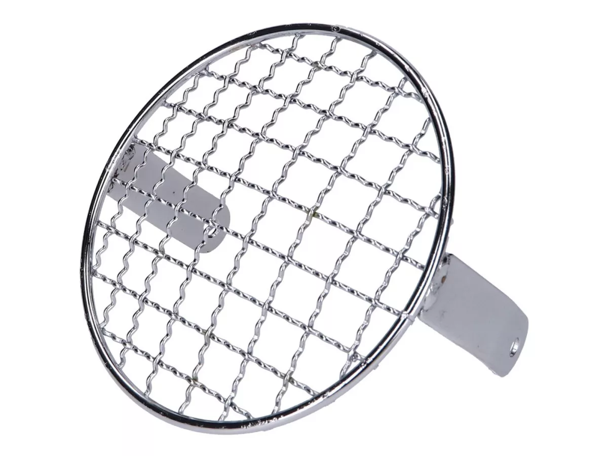 headlight grill round chromed universal -101 OCTANE- for moped