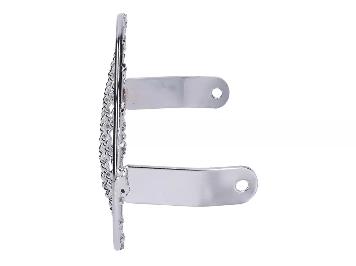 headlight grill round chromed universal -101 OCTANE- for moped