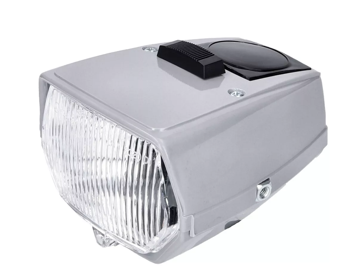 headlight assy grey w/ switch -101 OCTANE- for moped