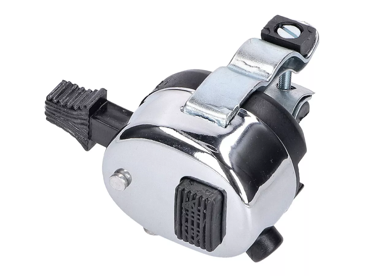 Interruptor de manillar cromado 3 funciones universal -101 OCTANE- para ciclomotores Puch, Sachs, Kreidler