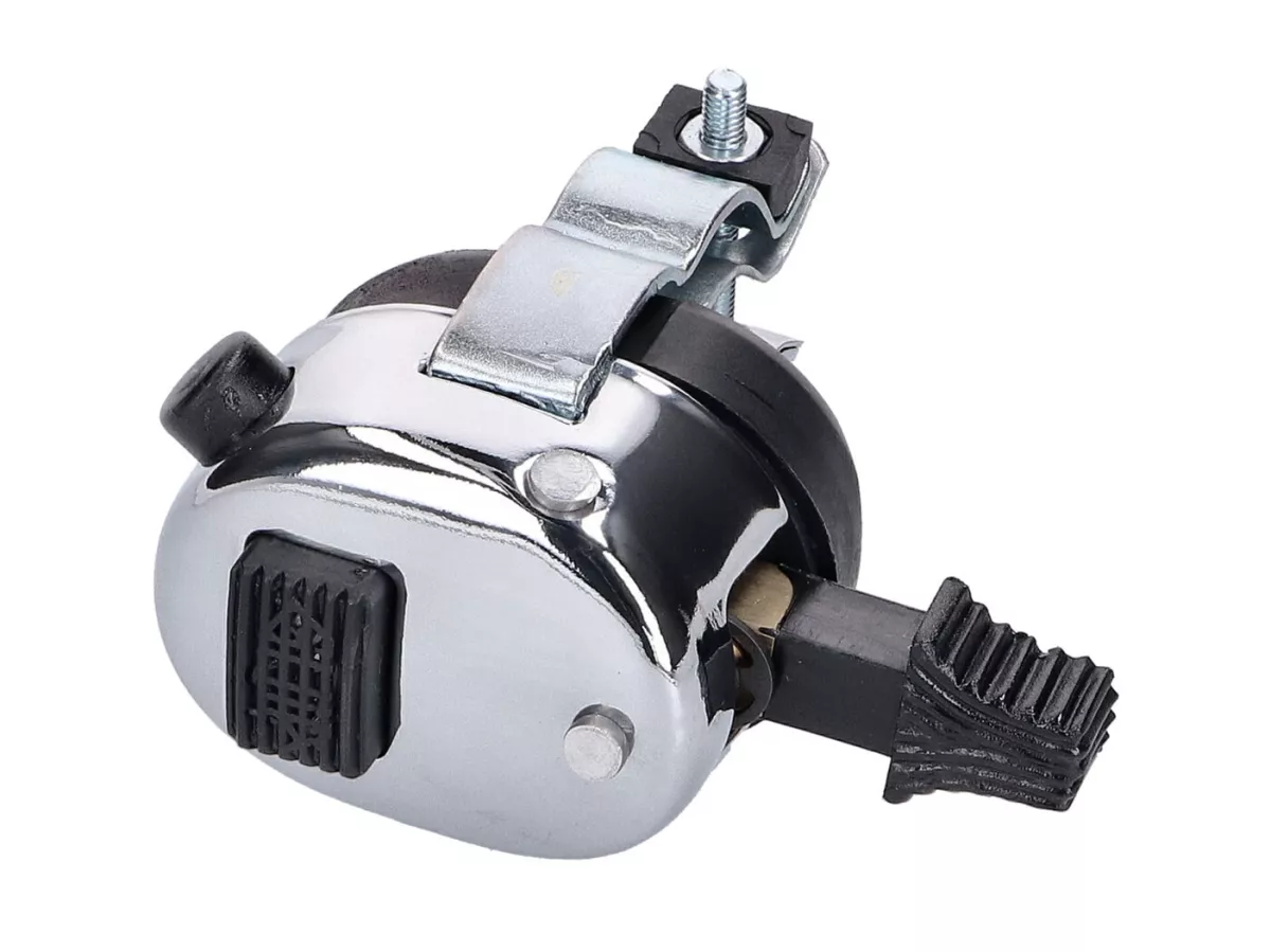 Interruptor de manillar cromado 3 funciones universal -101 OCTANE- para ciclomotores Puch, Sachs, Kreidler