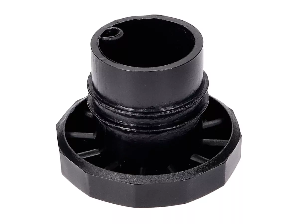fuel / gas tank cap plastic black -101 OCTANE- for Puch Maxi