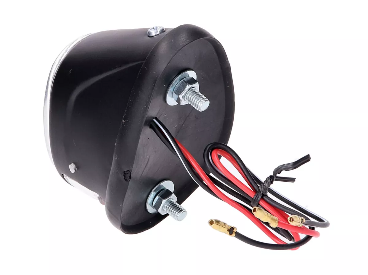 tail light assy moped oval black universal -101 OCTANE- for Puch MS, MV, Maxi, Kreidler, Zündapp