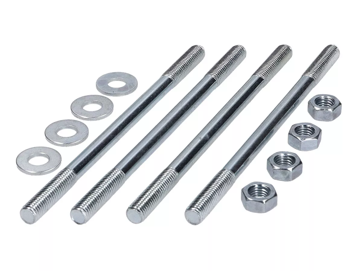 stud bold set with nuts M7x120 -101 OCTANE- for Piaggio/Vespa Ciao, Si, Bravo, Boxer, Grillo