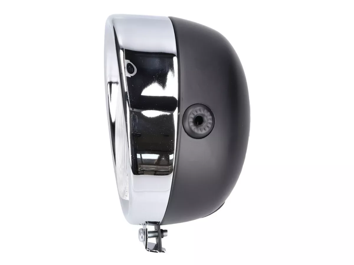 headlight assy round black Classic universal -101 OCTANE- for Puch, Kreidler, Zündapp and many more