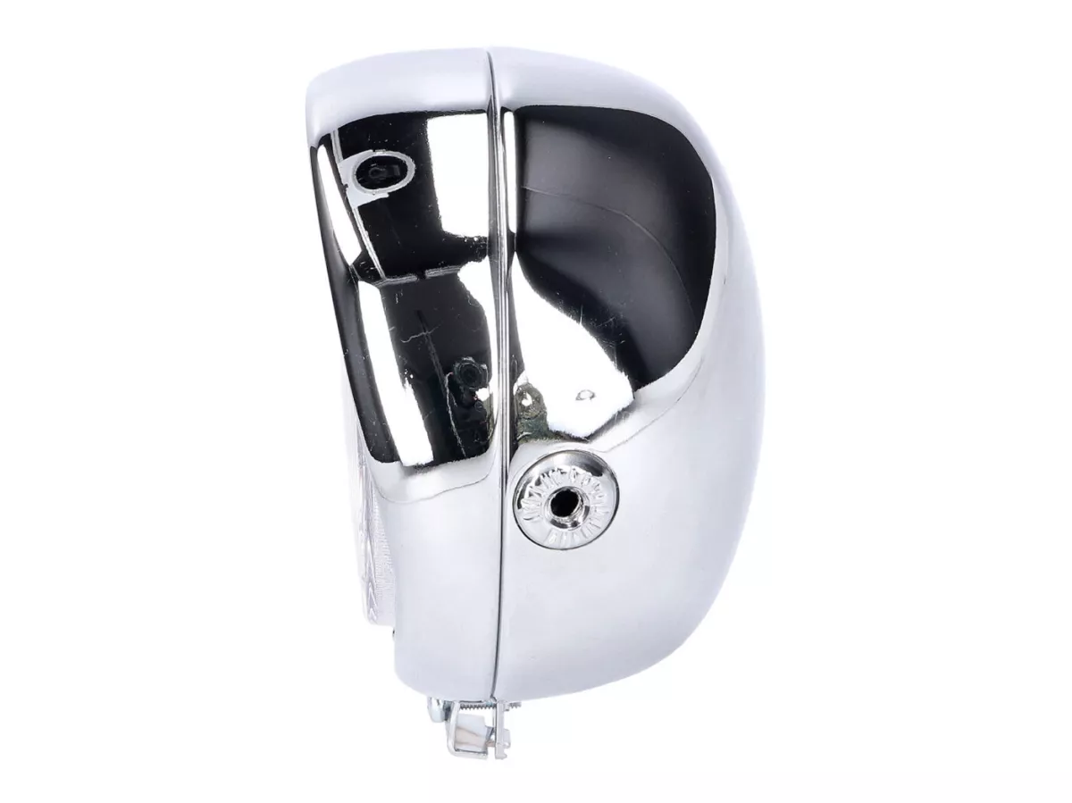 Faro delantero redondo cromado retro universal -101 OCTANE- para Puch, Kreidler, Zündapp y muchos más.
