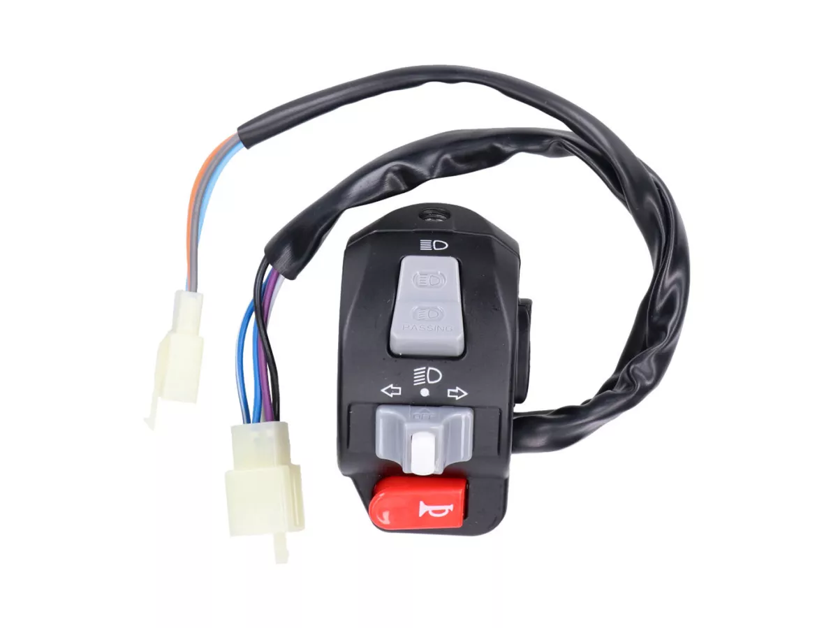 Commutateur de guidon gauche -101 OCTANE- pour Kymco Agility, Filly, People, Super, Vitality, Yup