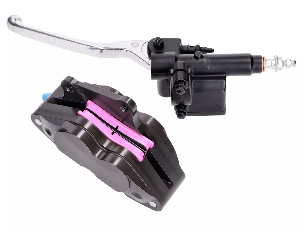 Uppgraderingssats för bromsok -101 OCTANE- 4-kolv inkl. bromscylinder med Ø=16mm - för Vespa, Piaggio, Aprilia, Gilera