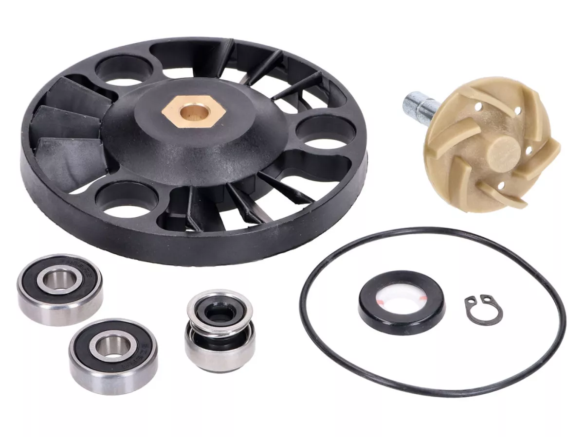 Vattenpump reparationssats -101 OCTANE- för Aprilia, Gilera, Piaggio, Vespa 125-200cc 4T 2001-2006 (axel i ett stycke)