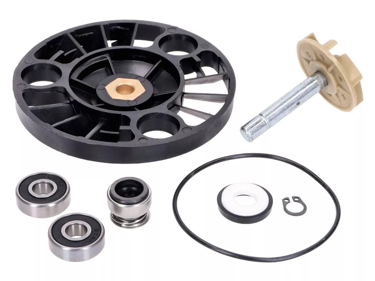 Vattenpump reparationssats -101 OCTANE- för Aprilia, Gilera, Piaggio, Vespa 125-200cc 4T 2001-2006 (axel i ett stycke)