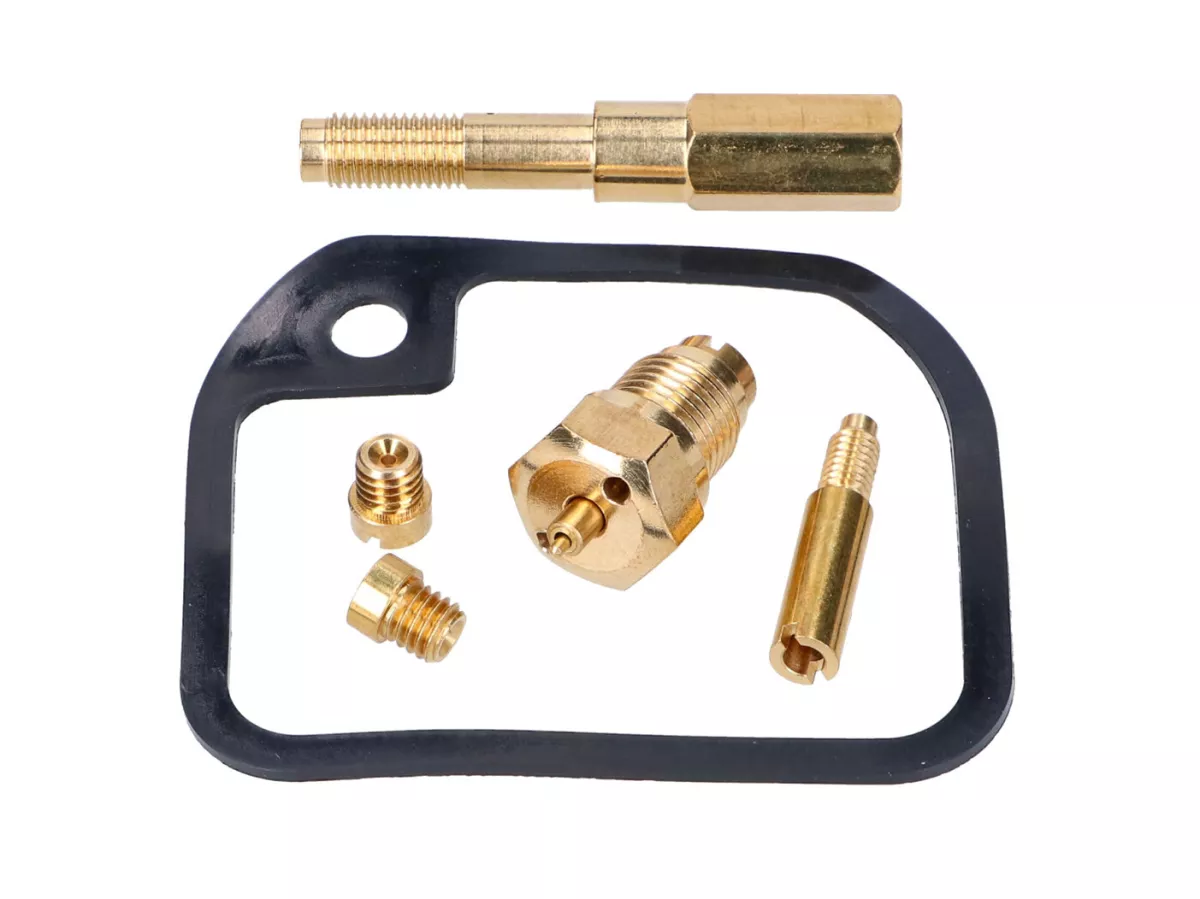 Kit de réparation de carburateur 6 pièces avec joint de chambre de flotteur pour carburateur 16N1-1 BVF -101 OCTANE- pour Simson KR51/1 Schwalbe, SR4-2 Star