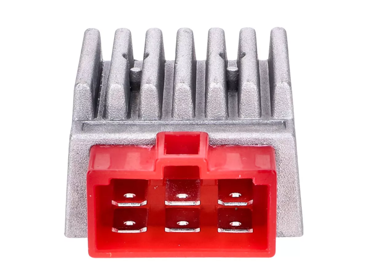 Regler / Gleichrichter -101 OCTANE- mit Blinkgeber, Stecker rot für Derbi Senda, GPR, Aprilia RX, SX 50, Gilera RCR