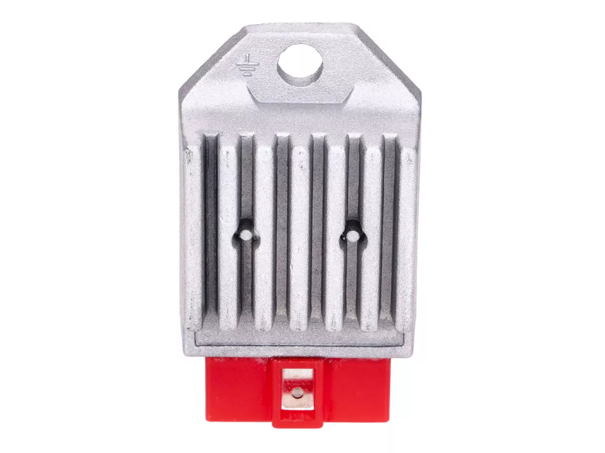 Regler / Gleichrichter -101 OCTANE- mit Blinkgeber, Stecker rot für Derbi Senda, GPR, Aprilia RX, SX 50, Gilera RCR