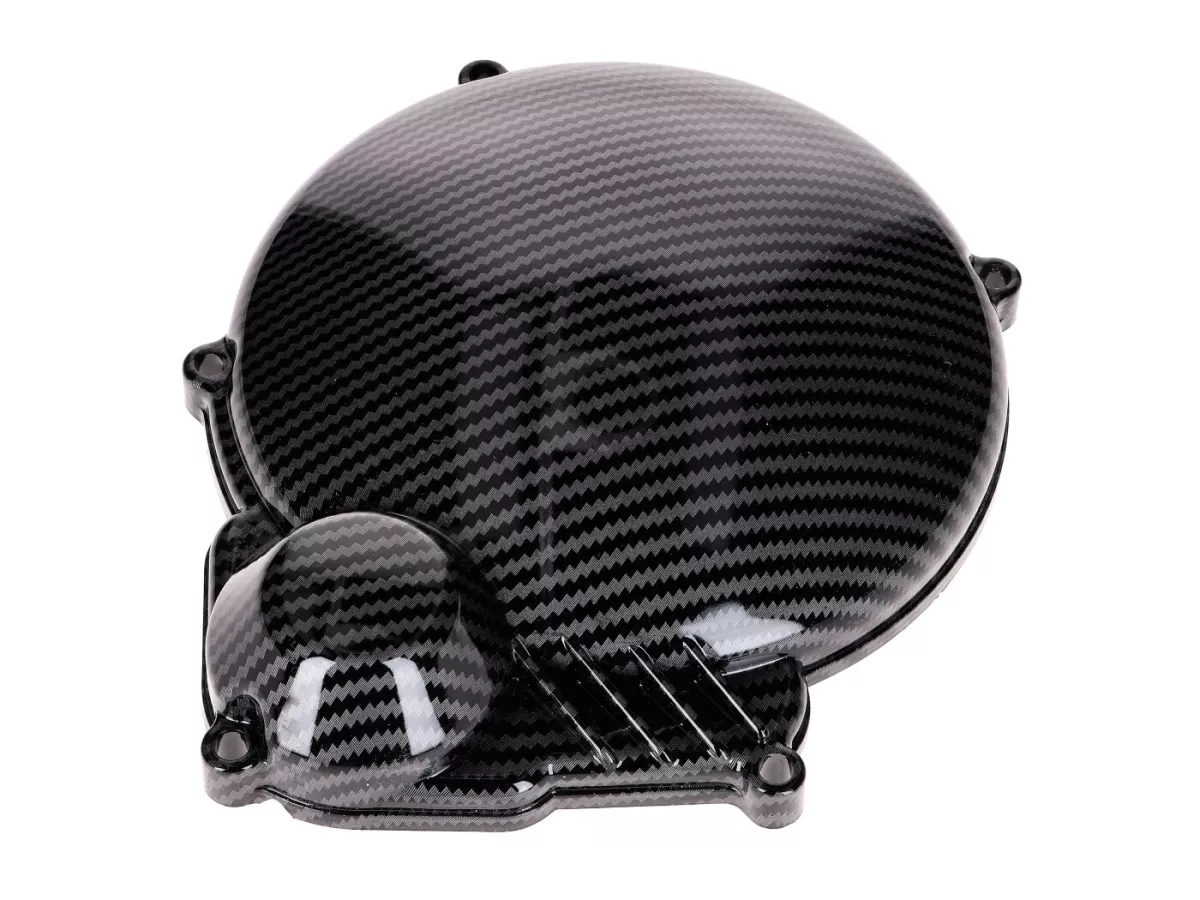 Tapa del alternador / tapa de encendido aspecto carbono -101 OCTANE- para Minarelli AM, Generic, KSR-Moto, Keeway, Motobi, Ride, 1E40MA, 1E40MB