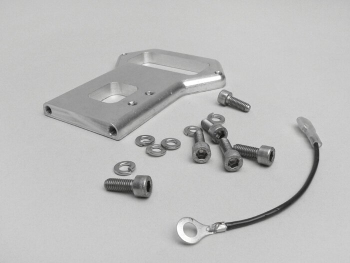 Mounting set CDI/voltage regulator -JOCKEYS BOXENSTOP- Lambretta LI (series 1-2), TV (series 2) - for electronic ignition bgm, Ducati, Vape, Wassels, PODtronic