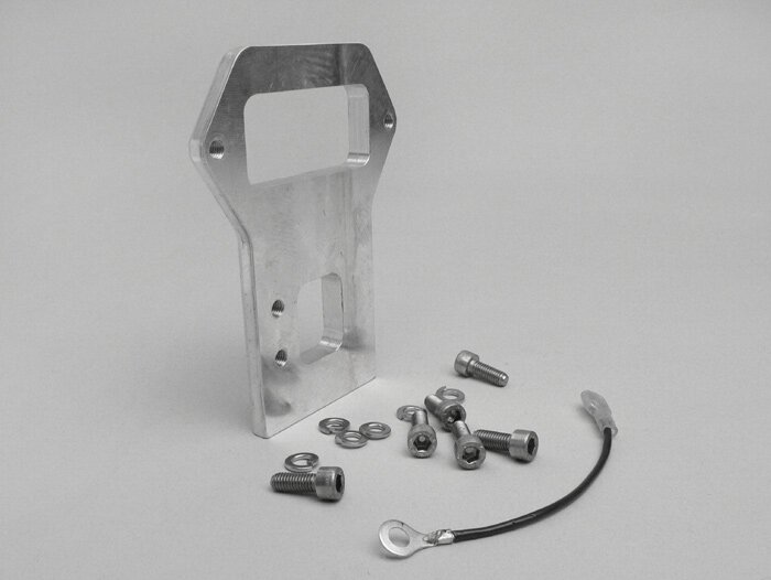 Mounting set CDI/voltage regulator -JOCKEYS BOXENSTOP- Lambretta LI (series 1-2), TV (series 2) - for electronic ignition bgm, Ducati, Vape, Wassels, PODtronic