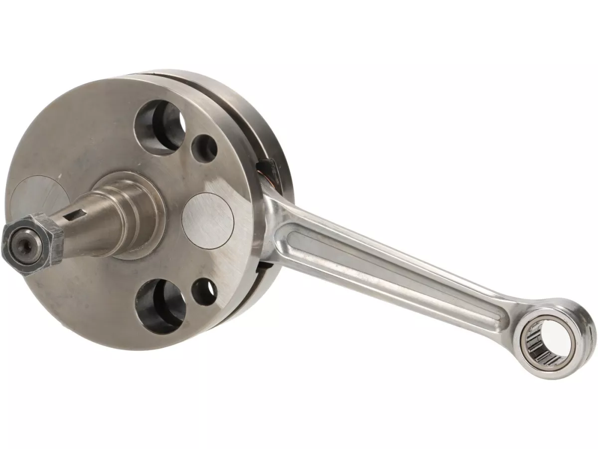 Cigüeñal -KINGWELLE (carrillada completa, admisión de diafragma, biela primatist)- carrera 64mm, biela 128mm- Vespa PX - se adapta a Quattrini M232/M244