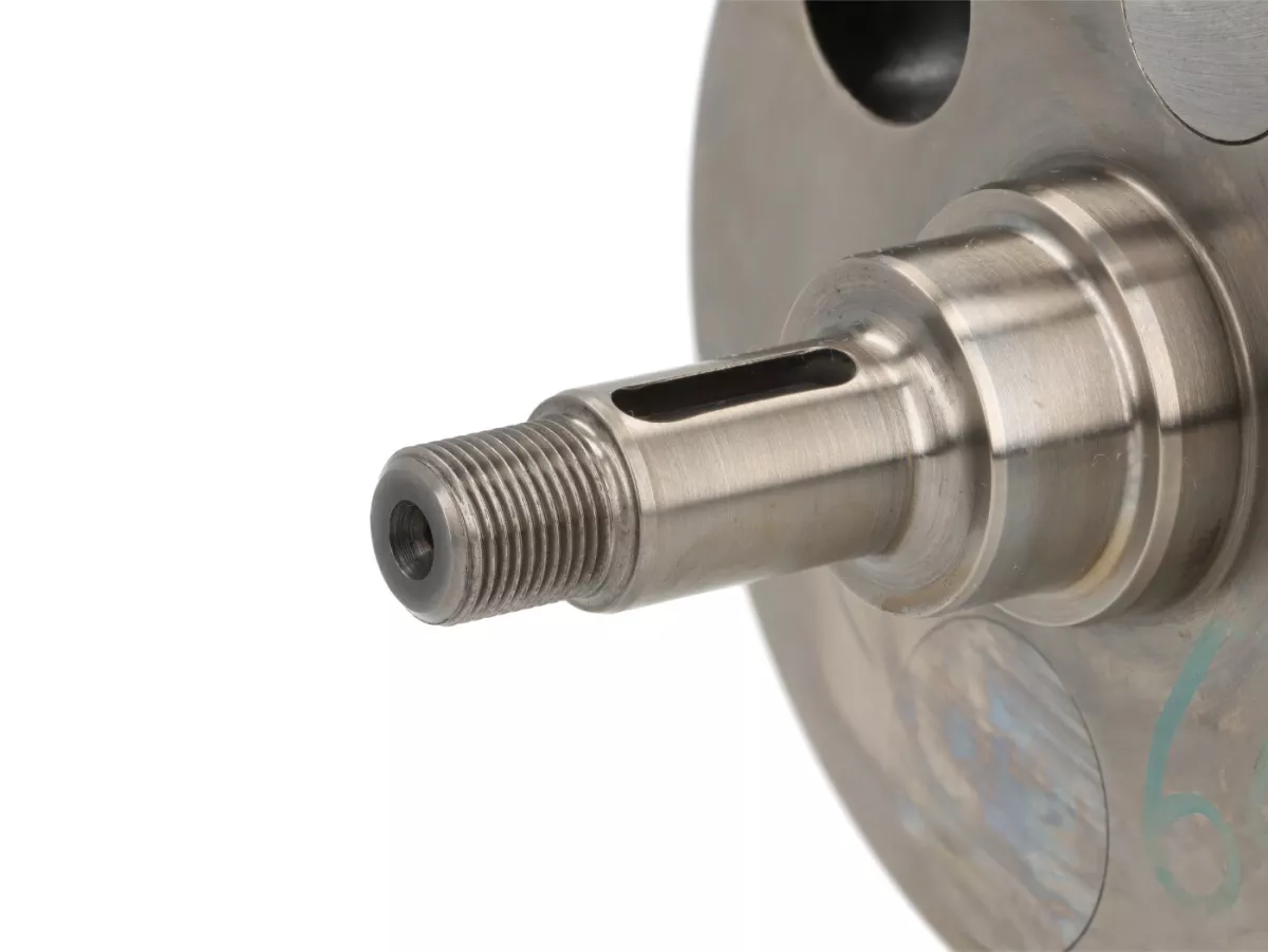 Cigüeñal -KINGWELLE (carrillada completa, admisión de diafragma, biela primatist)- carrera 64mm, biela 128mm- Vespa PX - se adapta a Quattrini M232/M244