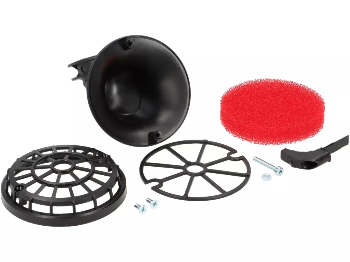Air filter -MALOSSI- RED FILTER E8 Ø 32/68,5, PHBG A/B - Peugeot 103,Vogue, MBK 51V, Honda MTX 50