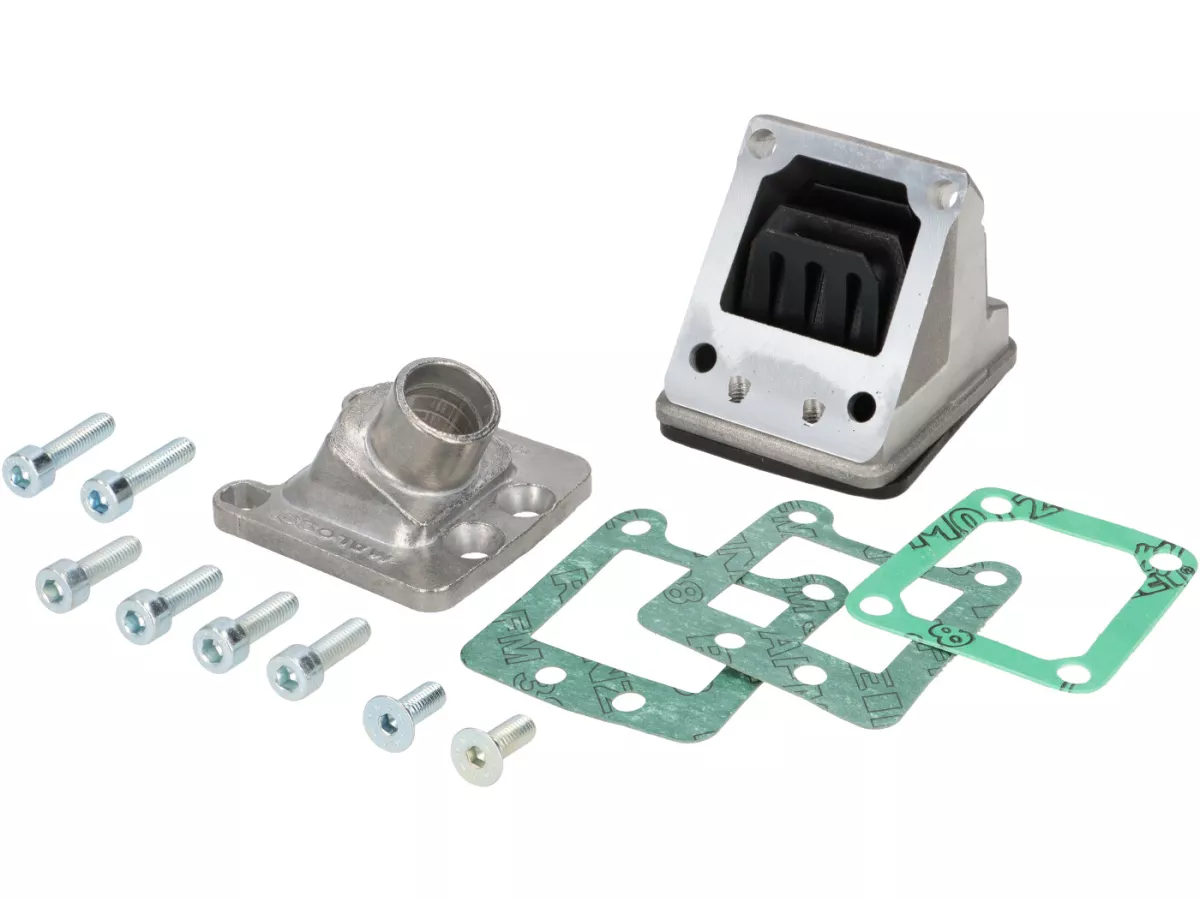 Intake manifold - for reed valve -MALOSSI- Peugeot 103, Vogue - Dell'Orto SHA 15