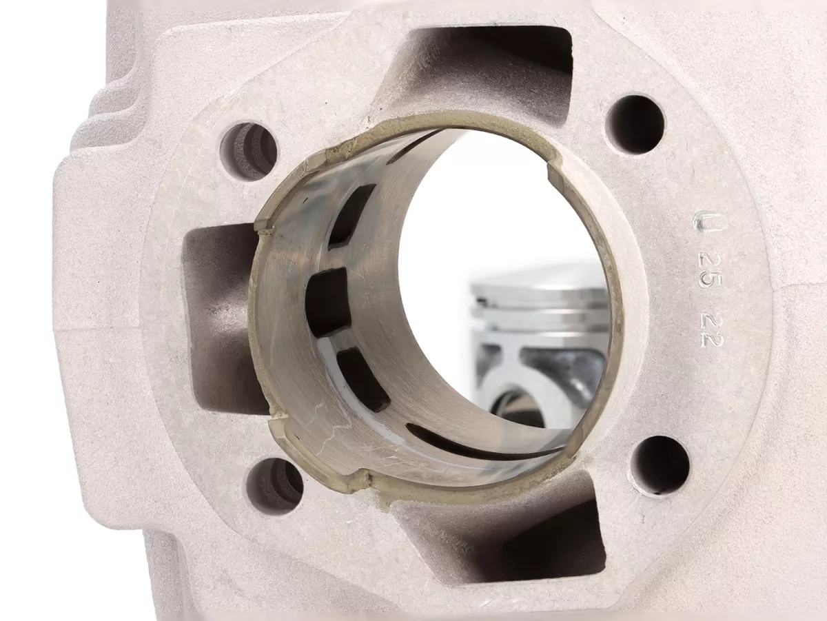 Cylinder -MALOSSI- 70 ccm Sport Aluminium - Ø45,5mm- MBK 51V, Magnum, Passion Racing, Rock - (piston pin = Ø 13mm) - without cylinder head