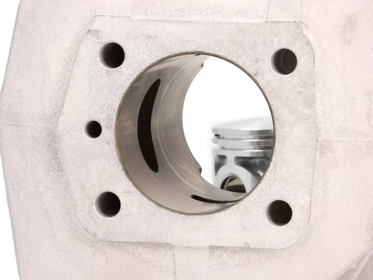 Cylinder -MALOSSI- 70 ccm Sport Aluminium - Ø45,5mm- MBK 51V, Magnum, Passion Racing, Rock - (piston pin = Ø 13mm) - without cylinder head