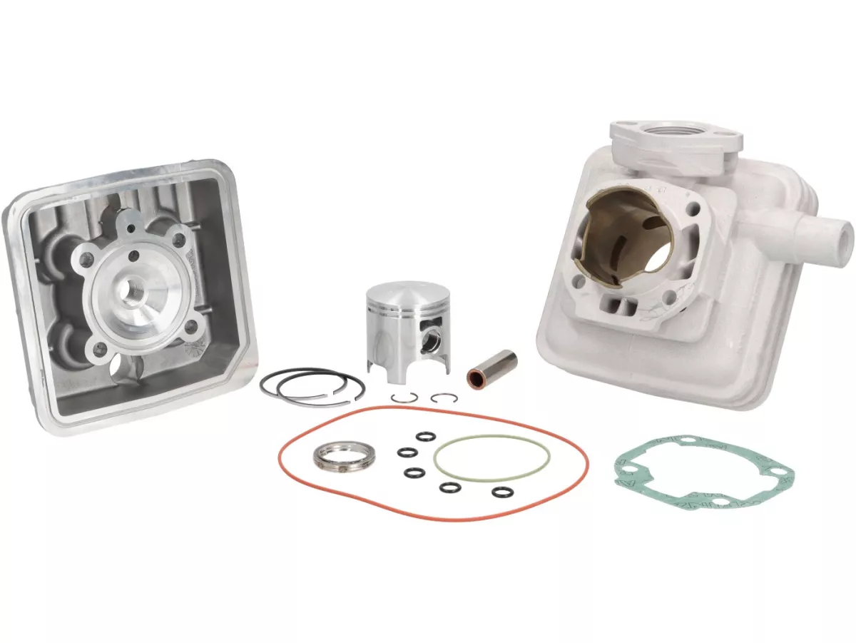 Cylinder -MALOSSI- 65 ccm Sport Aluminium LC - Ø45,5mm- Peugeot 103, Vogue - (piston pin = Ø 12mm) - incl. cylinder head for decompression valve