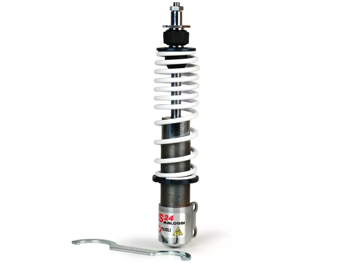 Ammortizzatore anteriore -MALOSSI RS24- 255mm- Vespa PX80, PX125, PX150, PX200, T5 125cc